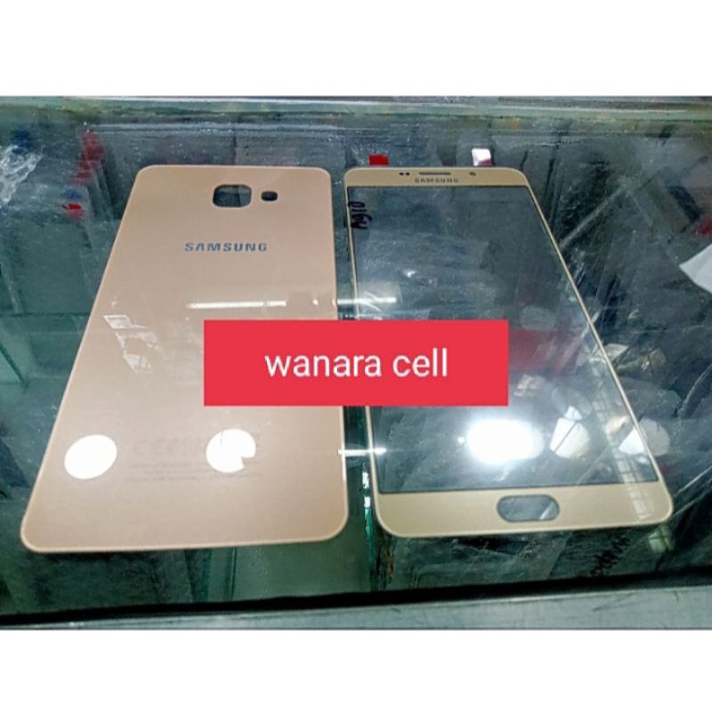 Kaca lcd dan Backdoor backdoor Samsung A910 A9 pro 2016 original