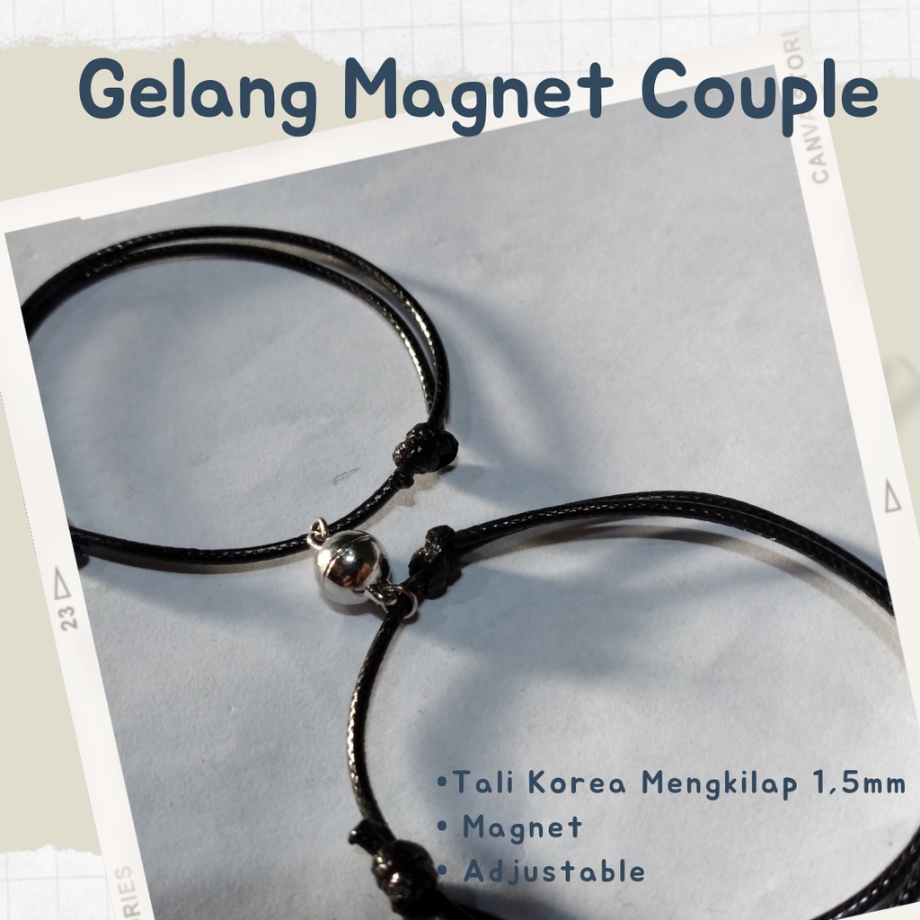 Gelang Couple Magnet 1pasang