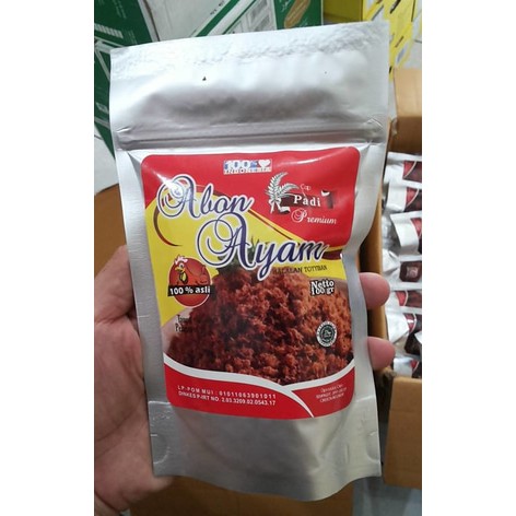 

Abon Ayam Original 100 gr Cap Padi