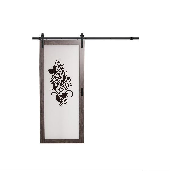 Wall Stiker Bunga Mawar Rose Dinding Lemari Kulkas Pintu Kaca Shabby Chic Rumah Home Decor Sticker