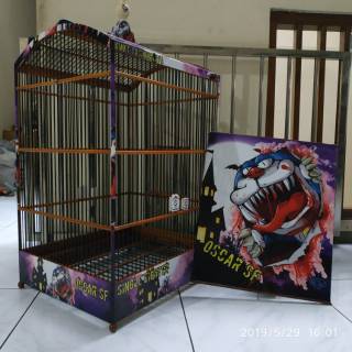 Decals Stiker Untuk Sangkar Burung Oriq Ebod Radja Bnr Desain Ukir
