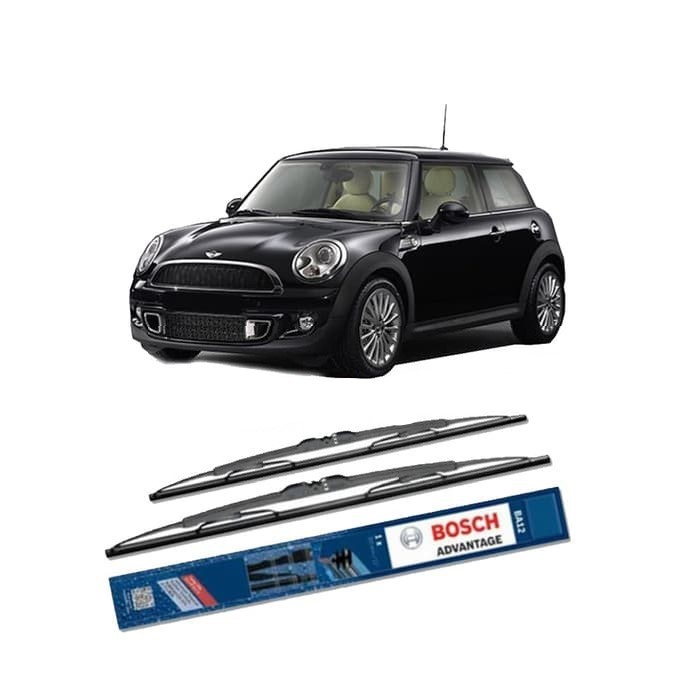 Wiper Bosch Advantage BMW MINI R56 2008-2012 18&quot; &amp; 18&quot; Sepasang Wiper Kiri dan Kanan Bosch Wiper