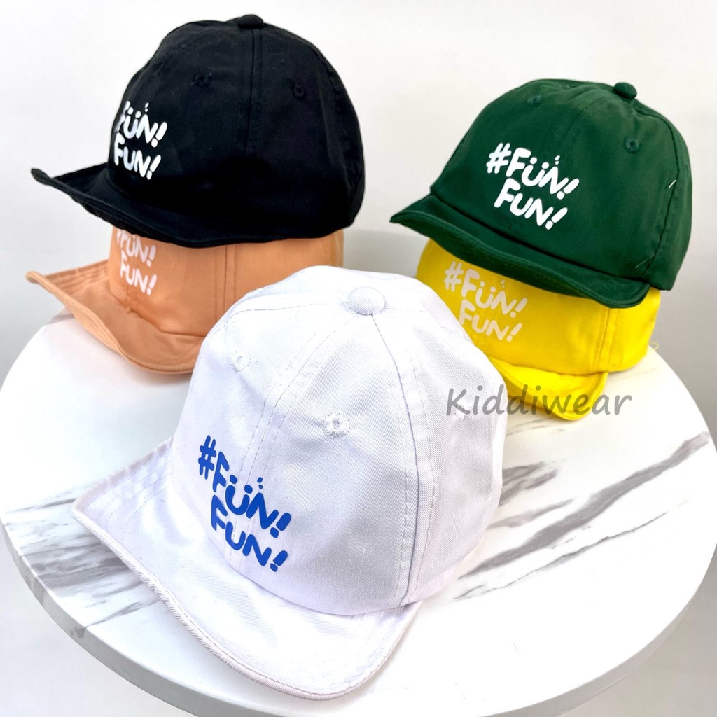 (HZ) Topi Baseball Anak Balita Laki laki Perempuan Motif Kawat Funfun