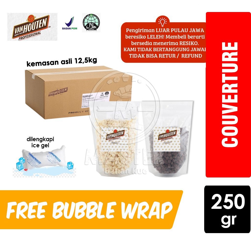 

Van Houten Coklat Couverture +Ice Gel [250 gr] KHUSUS INSTANT & NEXT DAY