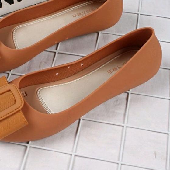 ◙ Sun-FALISHA Flatshoes Jelly Import 838F / Sepatu Flat Jelly Wanita ✼