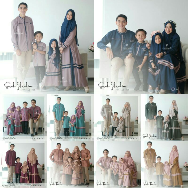 READY STOK SARAH IBRAHIM BY SUKAHIJAB SARIMBIT LEBARAN KELUARGA