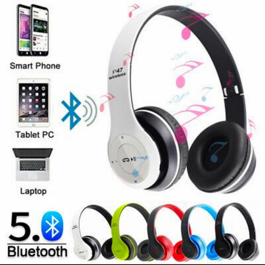 HEADSET BLUETOOTH JBL P47 PURE BASS - EARPHONE BLUETOOTH BANDO JBL P47