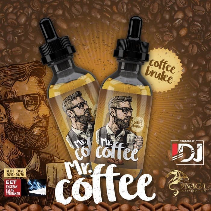 Liquid Mr Coffee Brulee 60ml By Idj X 9naga Shopee Indonesia