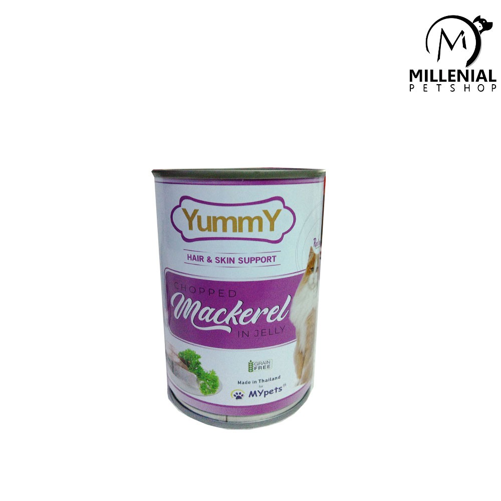 Makanan Kucing Yummy Mackarel in Jelly 400gr Makarel 400 gr Catfood 400 gr can kaleng wetfood