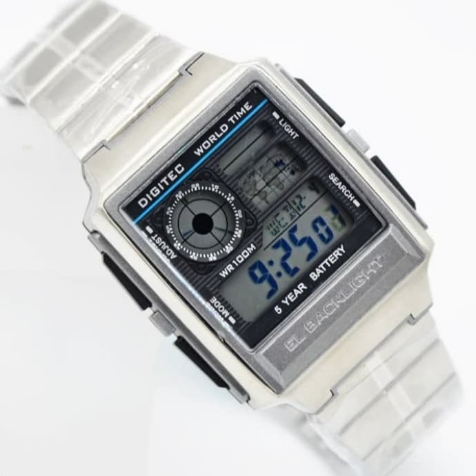 Jam Tangan Digitec DG-3078 Digital Original Stainless Steel
