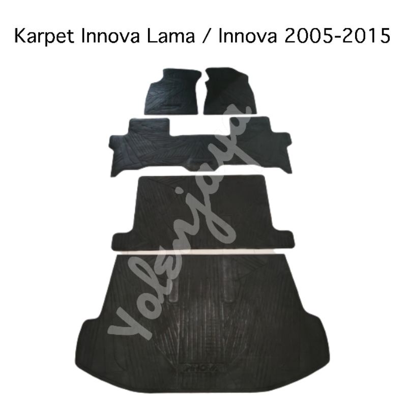 Karpet Karet Hitam innova lama / Innova 2005-2015