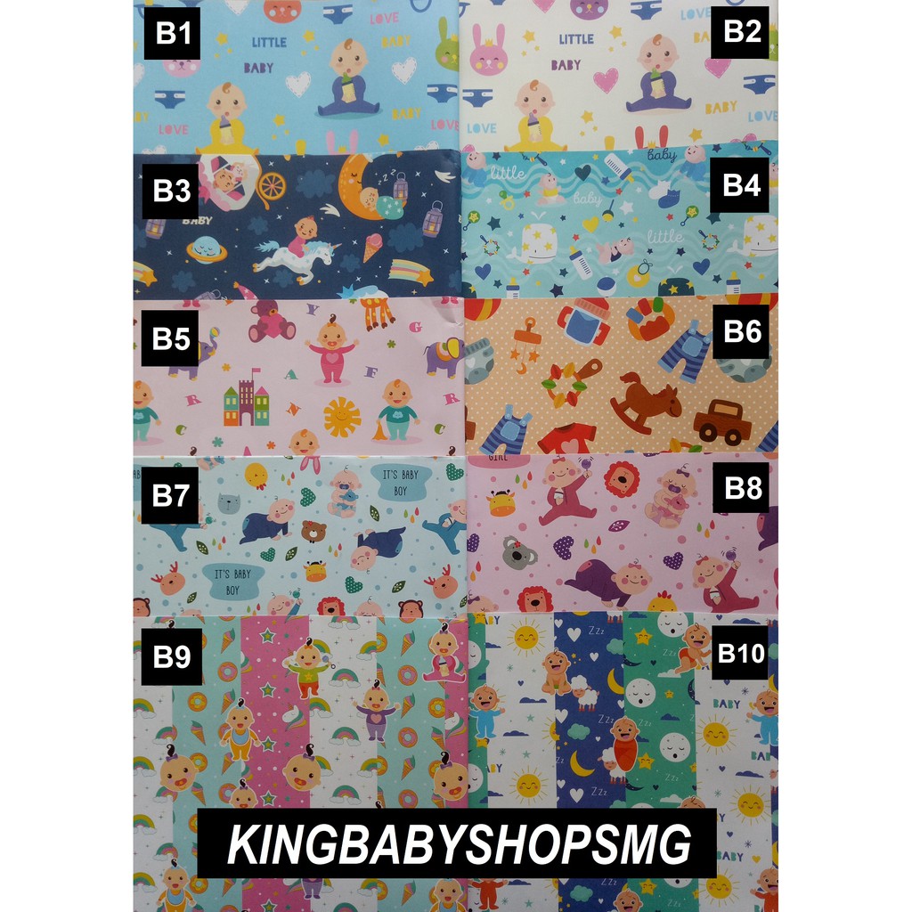 

[B1 - B20] Sansan Wawa Kertas Kado Standar uk.63,5x49,5cm