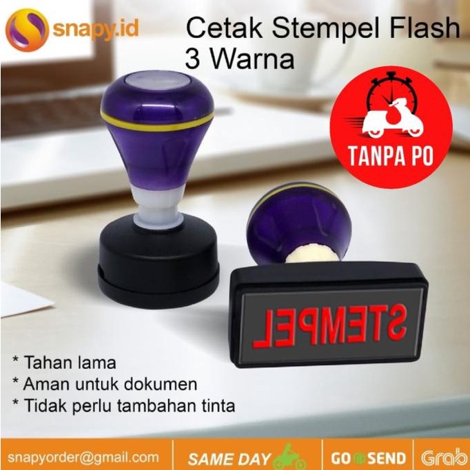 

Cetak Stempel Flash| Stample Flash 3 Warna snapy90 Ayo Beli