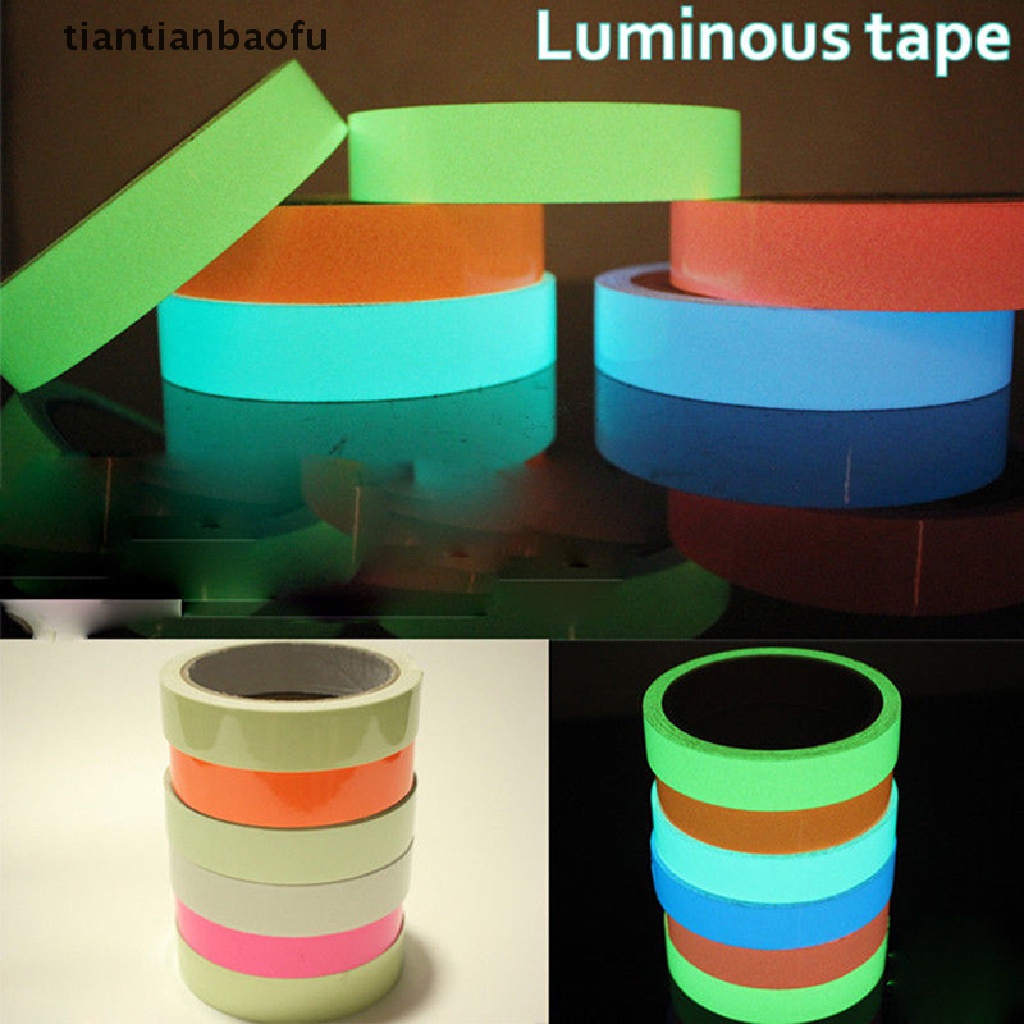 [tiantianbaofu] Luminous Tape Waterproof Self-adhesive Glow In The Dark Safety Stage Home Decor  Boutique