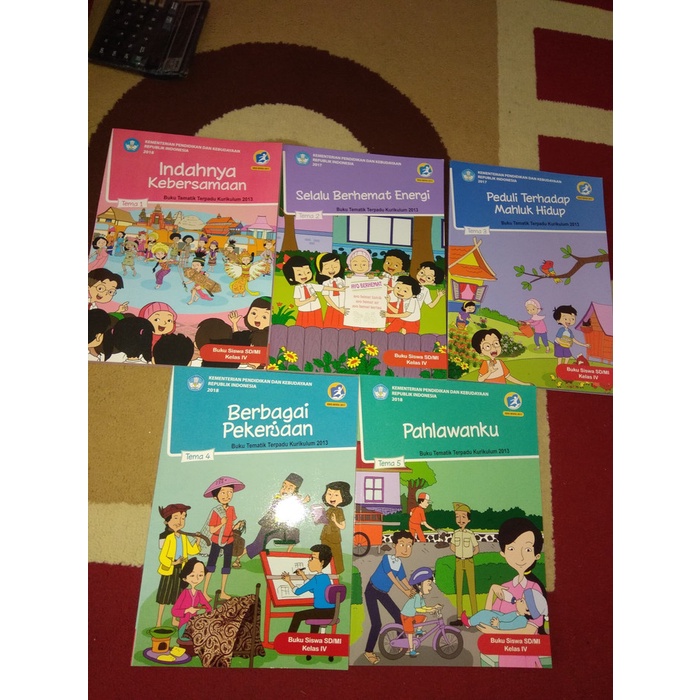 

❤BISA COD❤ PAKET BUKU TEMATIK KELAS 4 SD TEMA 1 SAMPAI TEMA 5 REVISI 2017