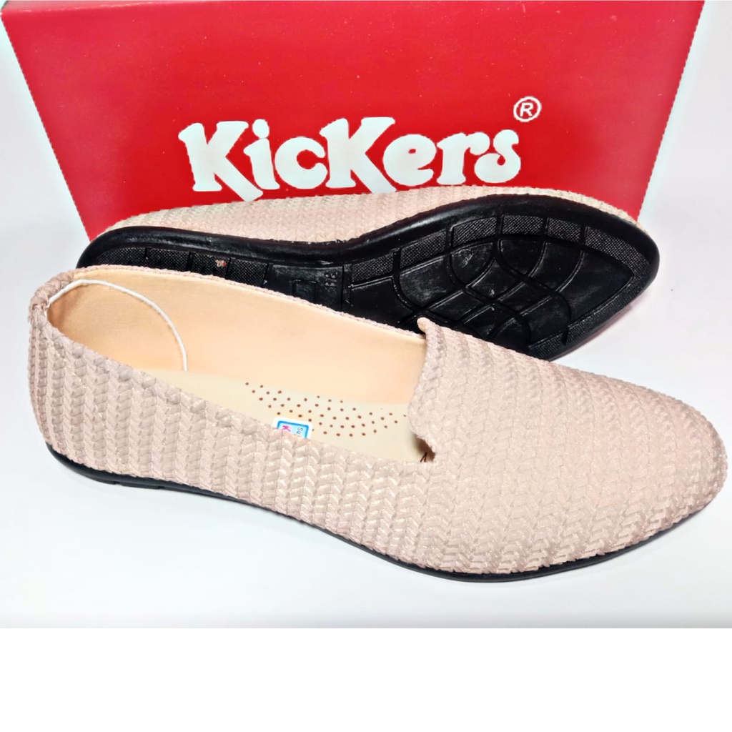 PROMO  FLAT SHOES WANITA DEWASA / SEPATU WANITA DEWASA BALET RAJUT KICKERS TRENDI / SEPATU WANITA TERBARU