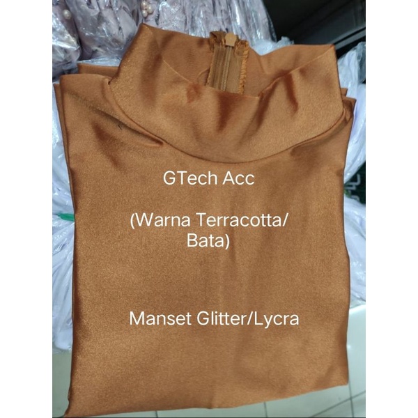 Manset Glitter Lycra Terracotta / Bata