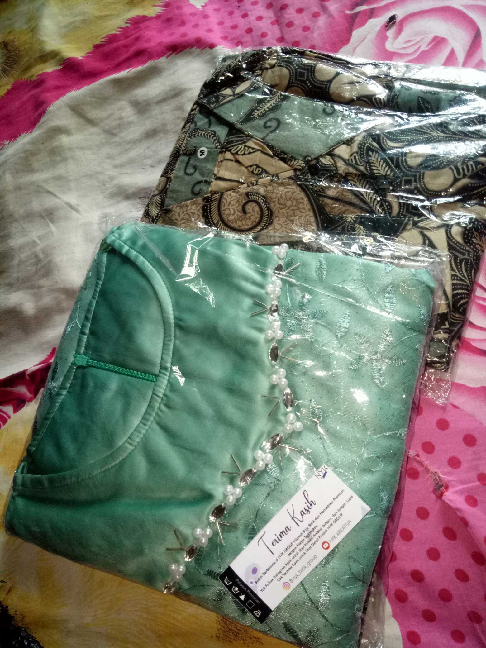 Couple Kondangan Nyk Batik - Batik Couple Harita Tulle Payet Free Slendang | Couple Asyifa