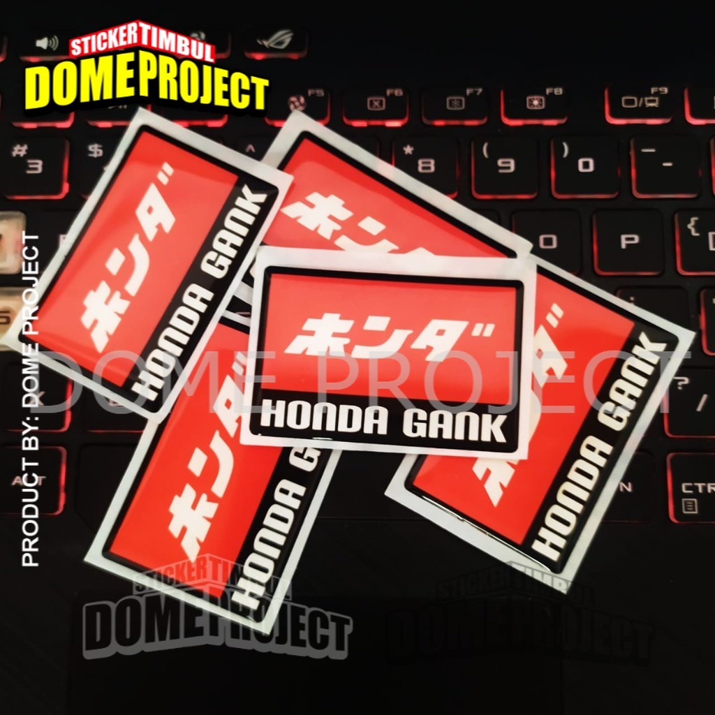 STIKER MOTOR [REAL PICT] STIKER HONDA GANK JAPAN EMBLEM STIKER OUTDOOR STIKER EMBLEM LENTUR AKSESORIS SEPEDA MOTOR