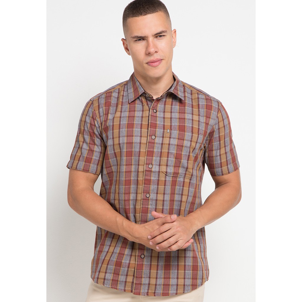 Kemeja Lengan Pendek Asli MGee 3451C Alto 075 Red