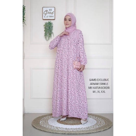gamis motif kamari