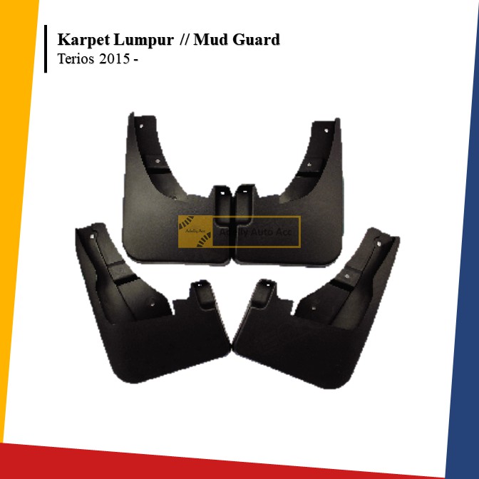 Karpet Lumpur Mud Guard Mobil Daihatsu Terios 2015 -