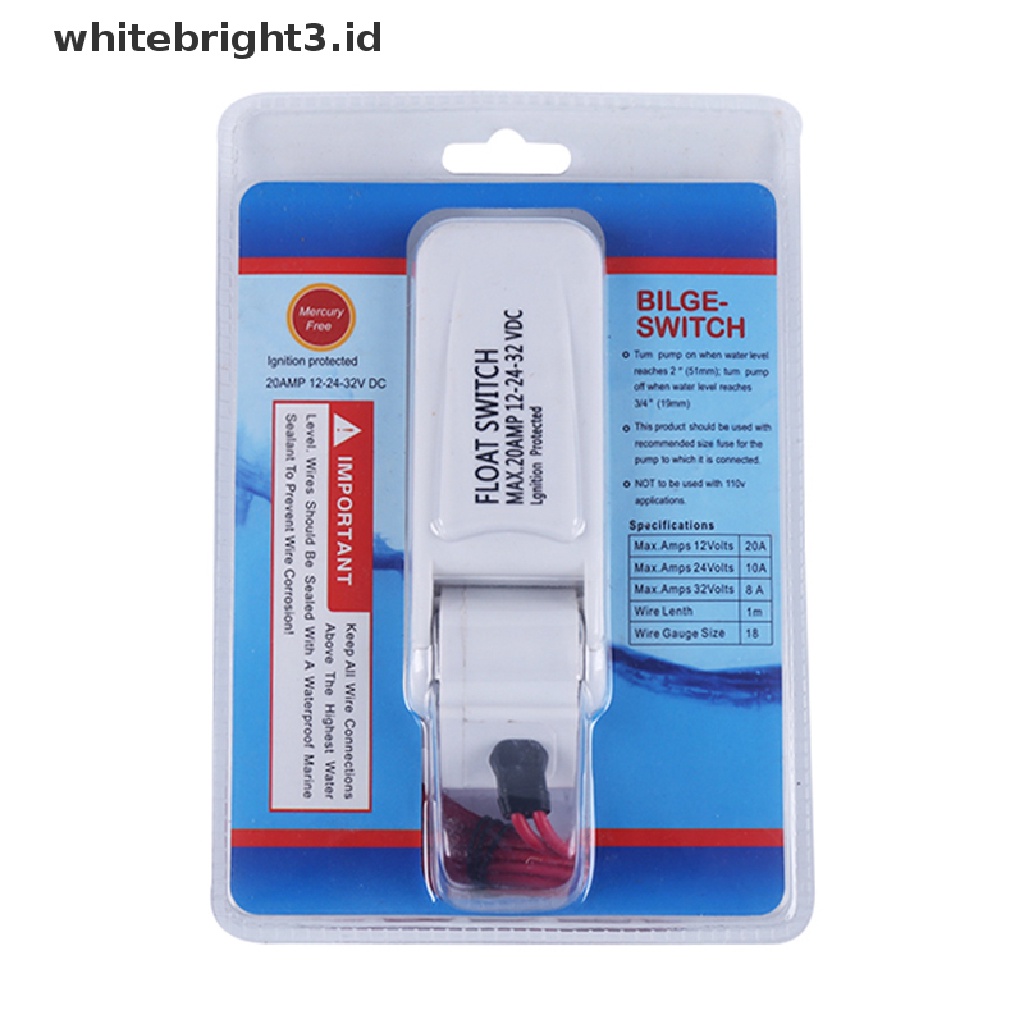 (whitebright3.id) Pompa Air Submersible Otomatis 12V 1100GPH Untuk Perahu U7W6