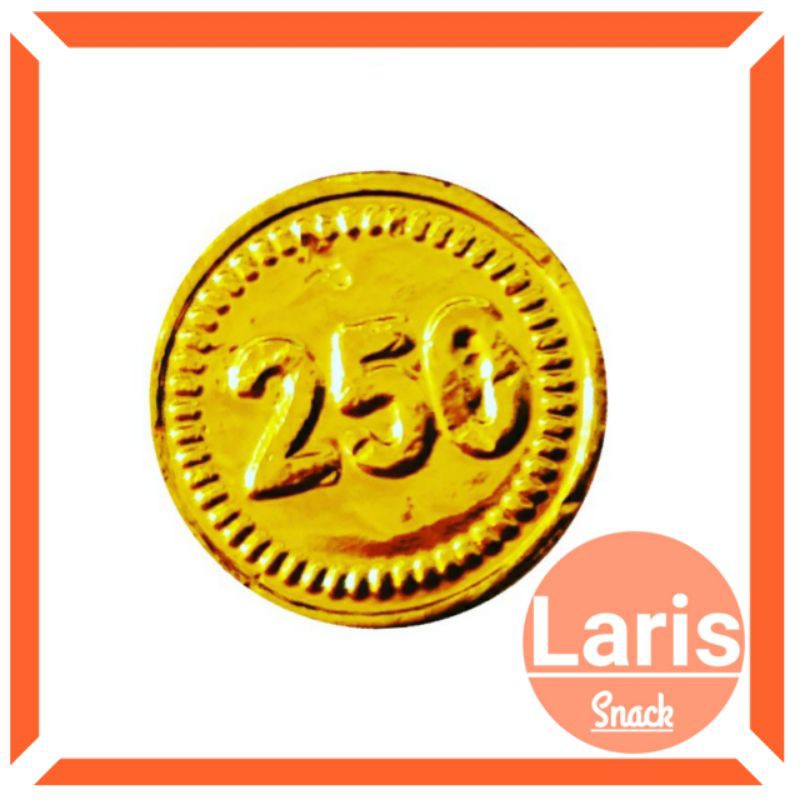 

Termurah Coklat Koin Mas 250 / Cokelat dollar / Gold Coin Chocolate Cokelat / LarisSnack