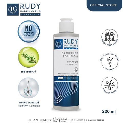 Rudy Hadisuwarno Dandruff Solution Shampoo With Tea Tree Oil 200ml