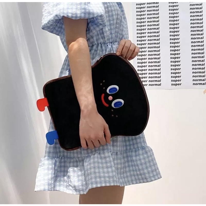 PANACHE Bentoy Milkjoy Cute Smiley Ipad Bag Tas Galaxy Tab Macbook Laptop