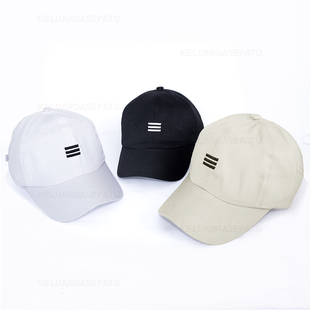 TOPI PRIA TOPI WANITA TOPI PRIA WANITA TOPI BASEBALL  STRIP 3 TIGA TOPI BESBOL TOPI KOREA LUCU TOPI DEWASA MURAH TOPI KEREN TOPI GAUL