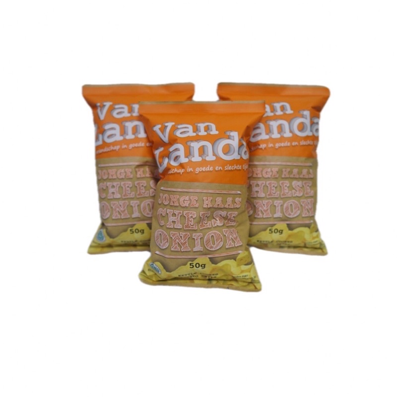 

paket Vanlanda Jonnge Kaas CHEESE ONION 50gr isi 5 pcs