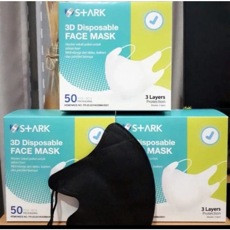 Masker Duckbill isi 50 Pcs Impor Disposable 3Ply Earloop