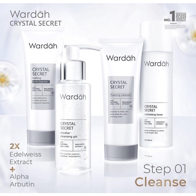 Wardah Crystal Secret Series ( satuan / paket lengkap )