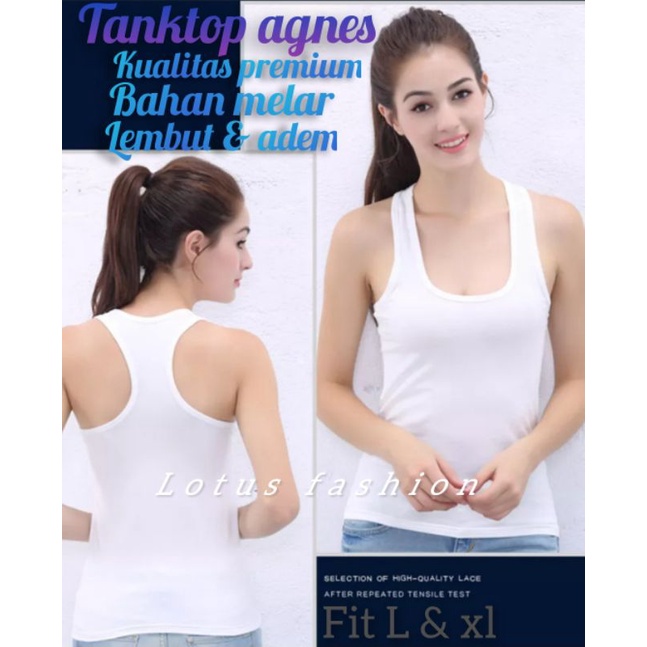 TANKTOP AGNES - TANKTOP KOREA - KAOS DALAMAN SUPER SOFT