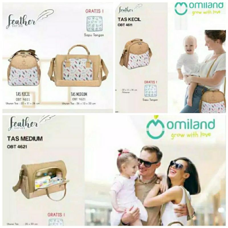 omiland tas bayi feather series