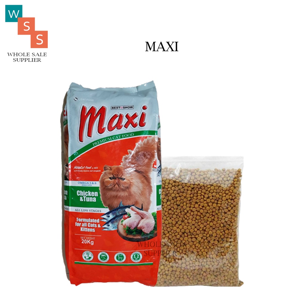 MAKANAN KUCING MAXI CAT CHICKEN &amp; TUNA 7KG ( VIA GOSEND &amp; GRAB)