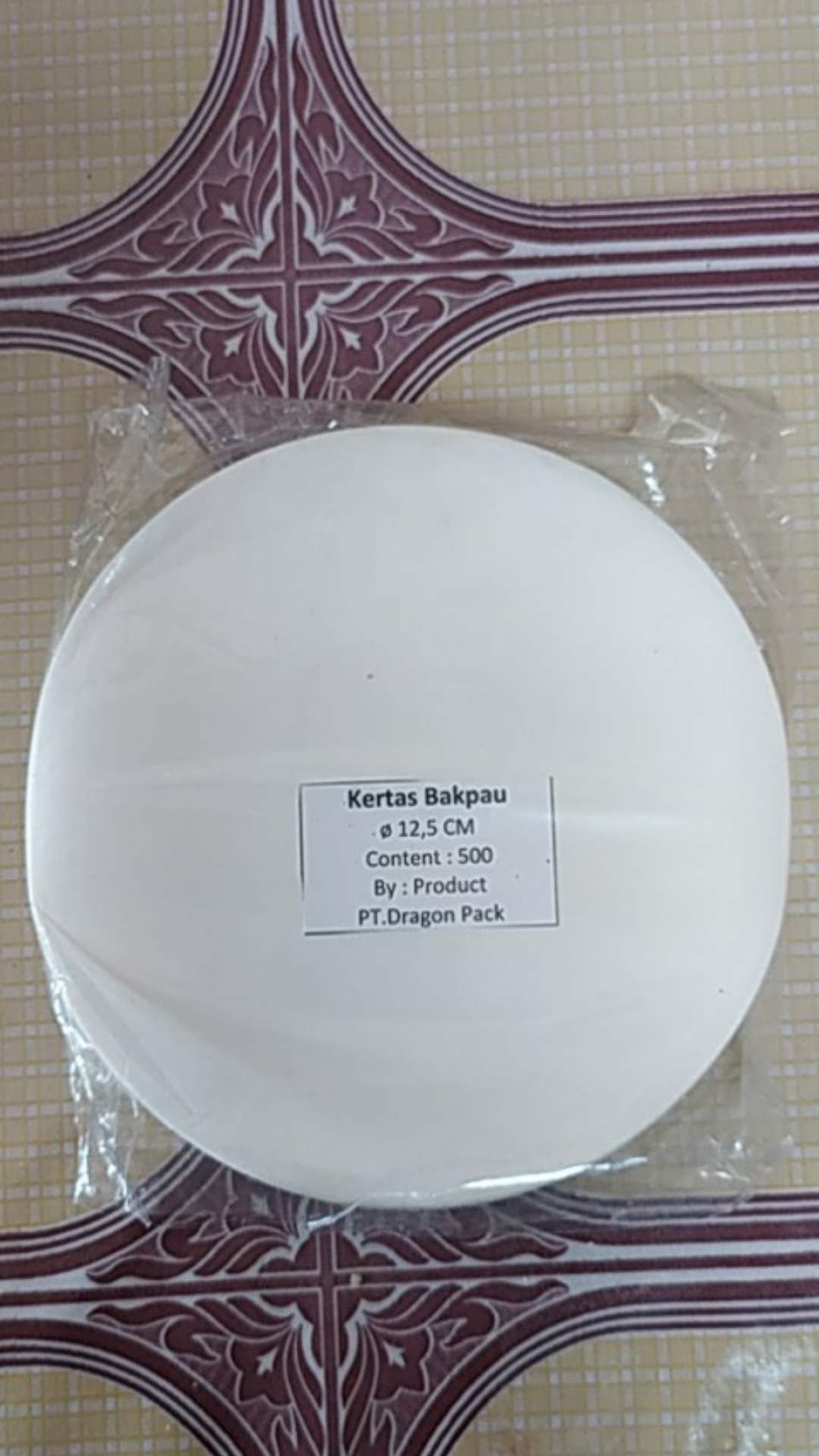 Kertas Bakpau Alas Bakpao Diameter 12.5cm Isi 500 Lembar