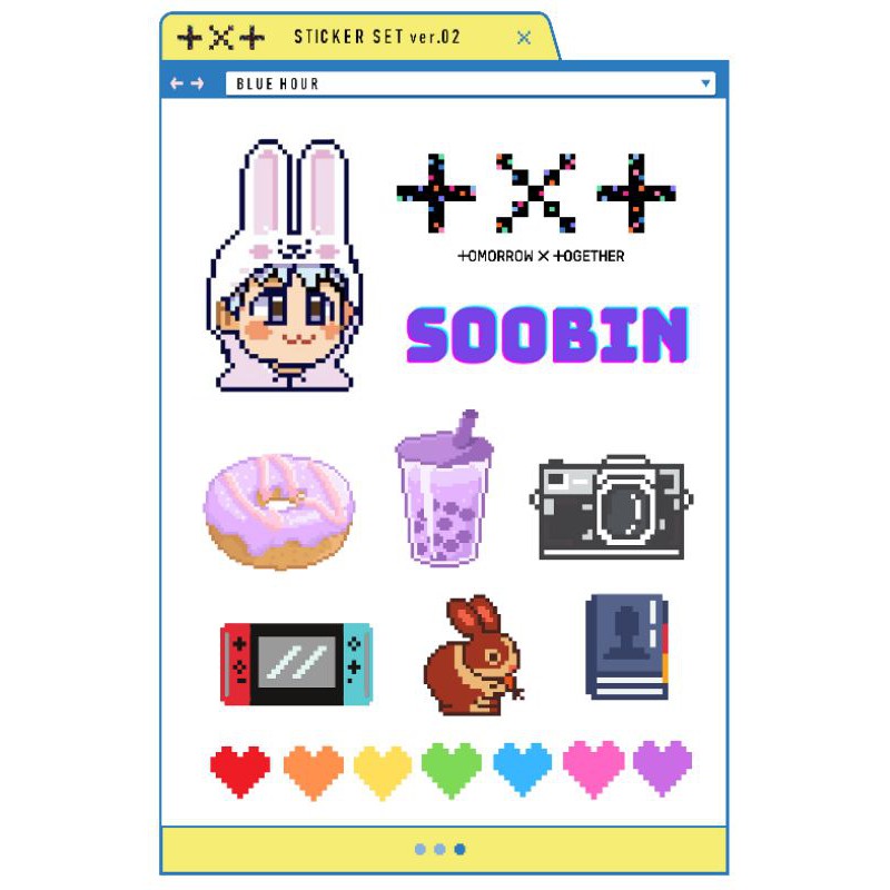 

[READY] STIKER TXT BLUE HOUR VER.01 UKURAN A6 VYNIL