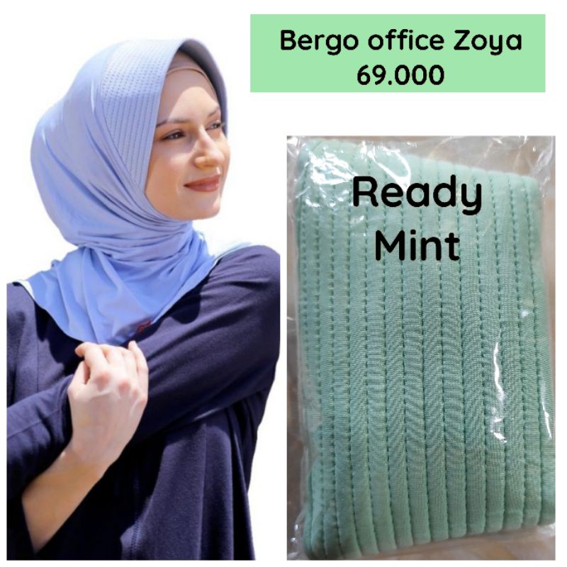 Bergo Office Zoya Warna Mint