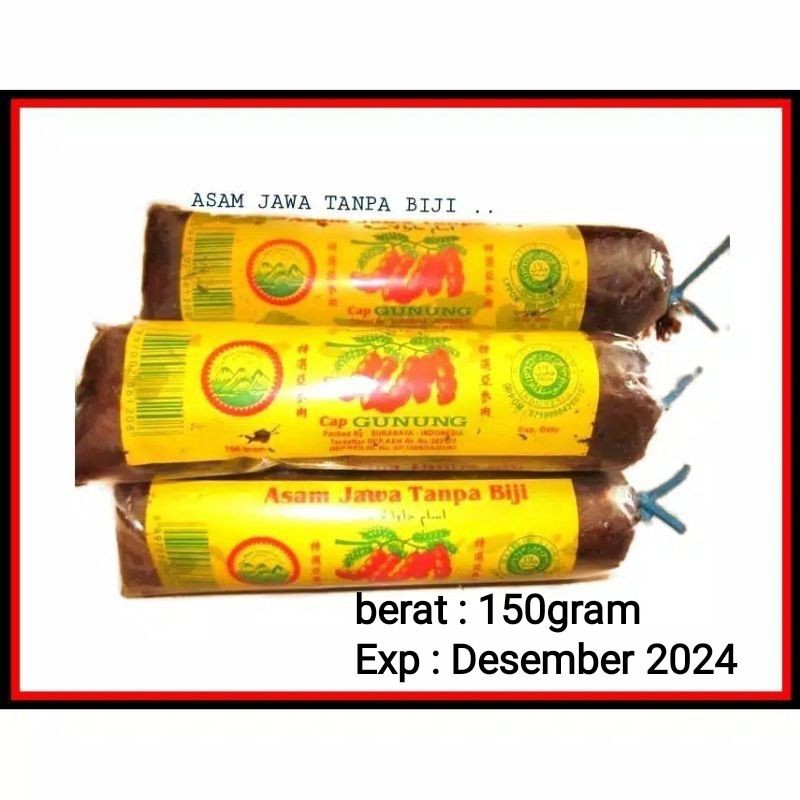 

ASEM JAWA TANPA BIJI PENYEDAP RASA BUMBU INSTAN ASEM CAP GUNUNG