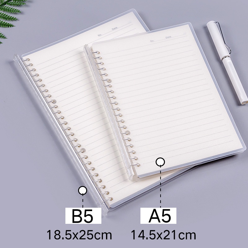 

DAY7 Binder A5 / B5 isi 70 lembar simpel elegan pengait tarik buka tutup kreatif lucu / buku catatan