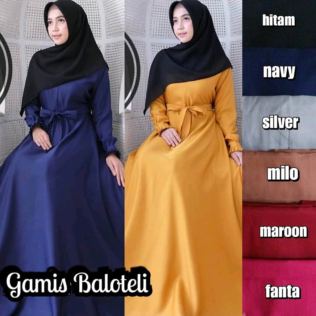 GAMIS BALOTELLI POLOS - Gamis Busui Maxi Dress