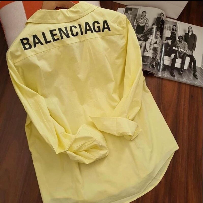 Kemeja Balenciiaga Premium - Oversized Shirt Special Magenta E5