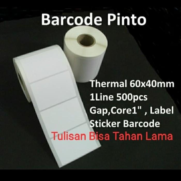 

Termal | Direct Thermal 60X40Mm 1Line 500Pcs Gap Core1" Label Barcode Sticker