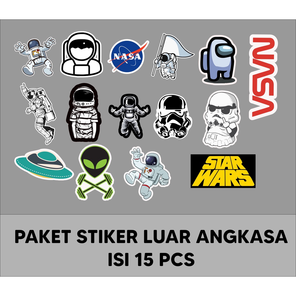 

Stiker Pack Nasa Isi 15pcs Stiker Brand Graftac Hypebeast Tumblr