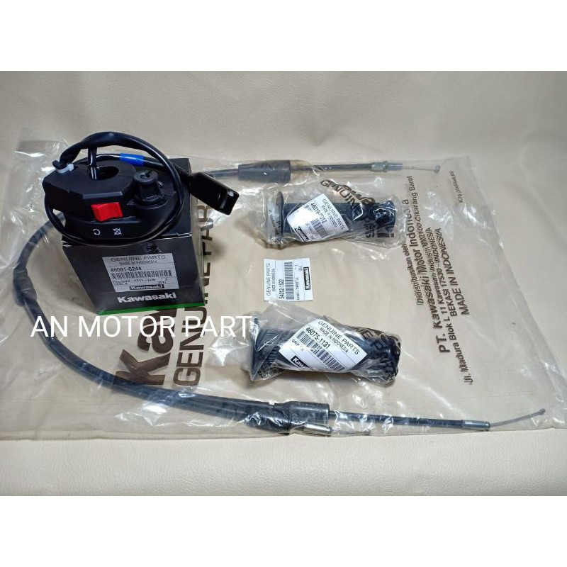 GAS SPONTAN NINJA R NINJA RR ORIGINAL KAWASAKI SET KOMPLIT