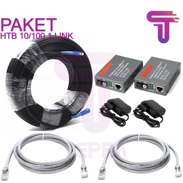 Paket Fiber Optic HTB 3100 200-300 M 1 Link Siap Pakai