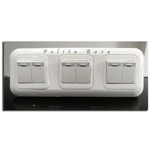 Saklar Ganda + Saklar Ganda + Saklar Ganda Panasonic Wide Series Putih