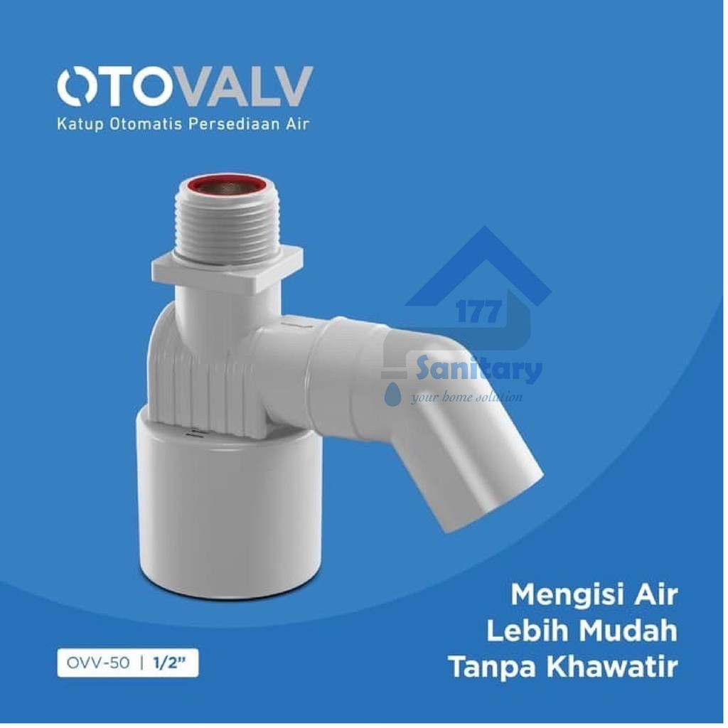 Pelampung Toren air Otovalv Vertikal (OVV) Penguin 1/2 inch ORIGINAL - kran air otomatis tangki keran bak air pinguin keran automatic /E21